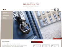 Tablet Screenshot of belgravia-co.com